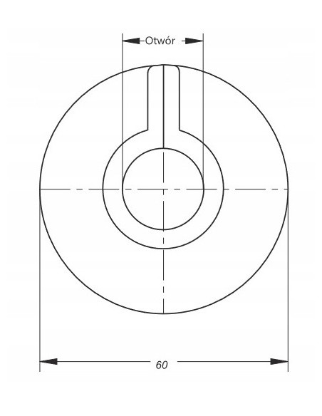 BONOMINI ROZETA BIAŁA ZATRZASKOWA 20MM 9930DN20B0 /10 szt w opakowaniu /