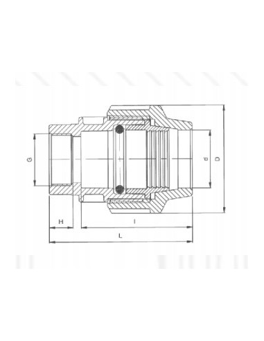 ZŁĄCZKA PE Skręcana GW 32X1 ZGW321