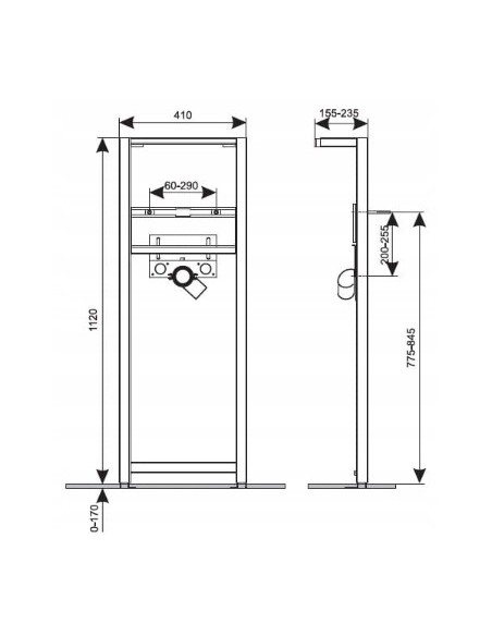 KK-POL BLUE RAFA stelaż podtynkowy do umywalki B061201002