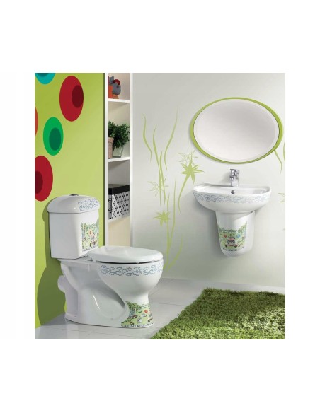 Kompakt WC CeraStyle Happy 08100-PW