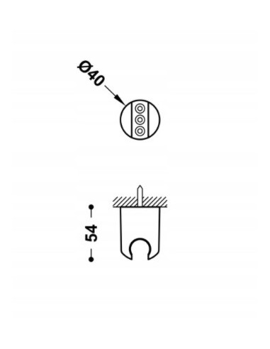 Tres Uchwyt do słuchawki prysznicowej 9134841