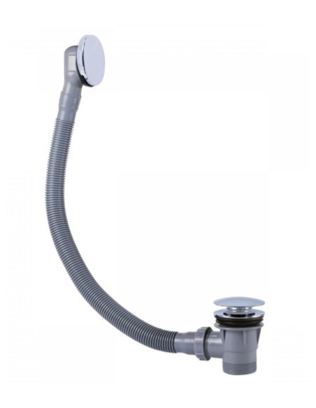 TRES Syfon wannowy Click-clack z przelewem i korkiem 13453420