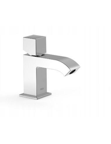 Tres Cuadro Bateria umywalkowa stojąca srebrny 107103