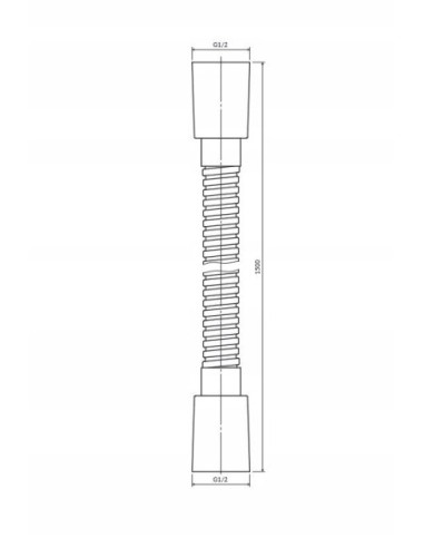 Wąż prysznicowy 150 cm Omnires miedź szczotkowana 023-XCPB