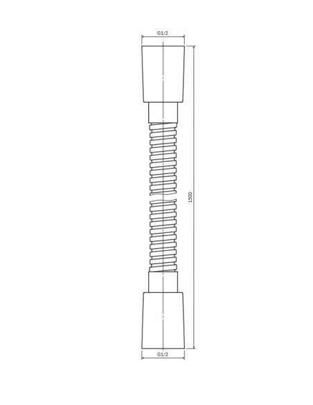 Wąż prysznicowy 150 cm Omnires miedź szczotkowana 023-XCPB