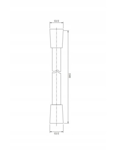 Wąż prysznicowy 150 cm Omnires złoty szczotkowany 023-XGLB