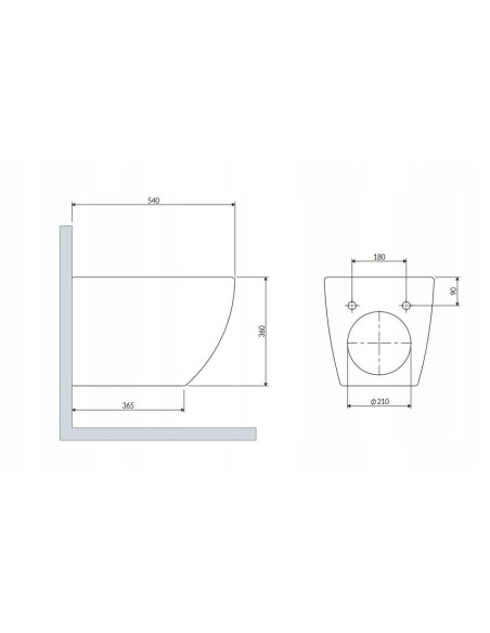 Bidet podwieszany owalny Omnires OTTAWA COMFORT