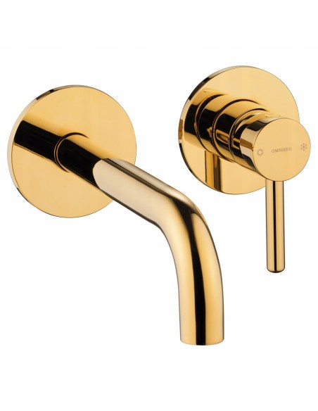 Bateria umywalkowa podtynkowa Omnires złoty Y1215HGL