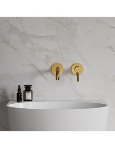 Bateria umywalkowa podtynkowa Omnires złoty Y1215HGL