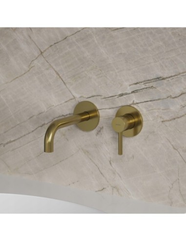 Bateria umywalkowa podtynkowa Omnires Y1215HBSB mosiądz szczotkowany