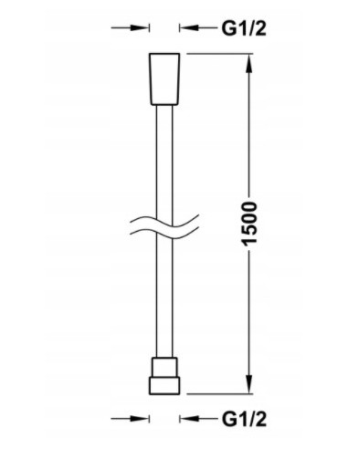 TRES Wąż prysznicowy SATIN 150CM 913460915