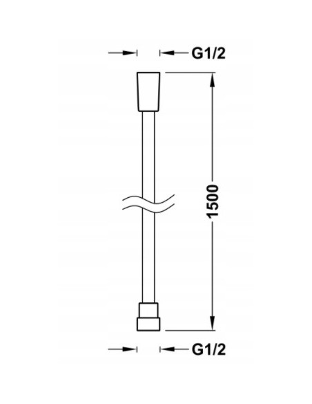 TRES Wąż prysznicowy SATIN 150CM 913460915