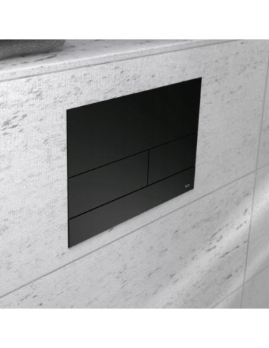 Przycisk spłukujący do WC Tece SOLID czarny 9240438