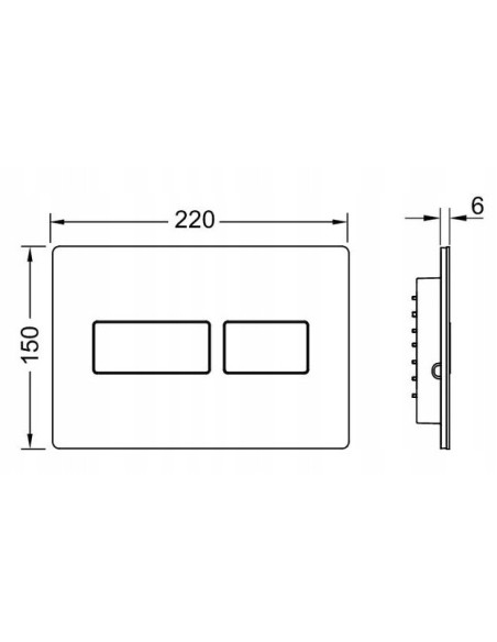 Przycisk spłukujący do WC Tece SOLID brązowy 9240435