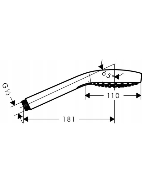 Zestaw prysznicowy natynkowy Hansgrohe FixFit 26887000