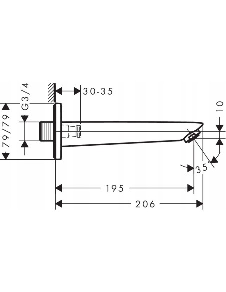 Zestaw prysznicowy natynkowy Hansgrohe FixFit 26887000
