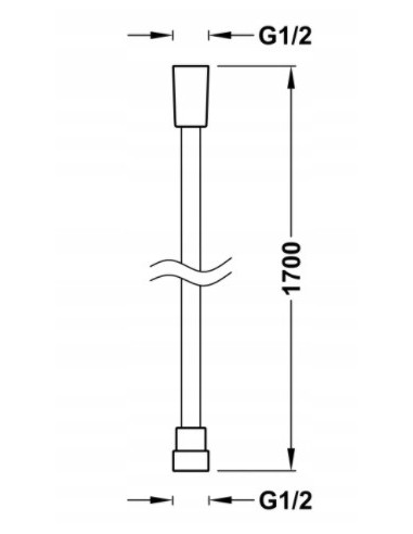 TRES Wąż prysznicowy SATIN 170cm 9134609