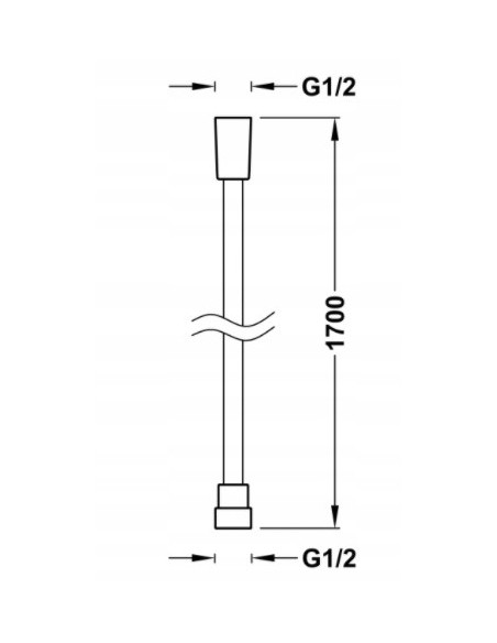 TRES Wąż prysznicowy SATIN 170cm 9134609