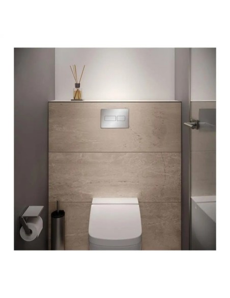 Przycisk spłukujący do WC Tece SOLID srebrny 9240434
