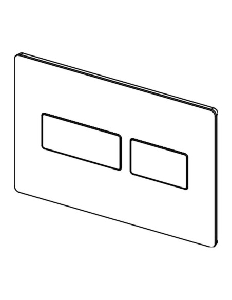 Przycisk spłukujący do WC Tece SOLID srebrny 9240434