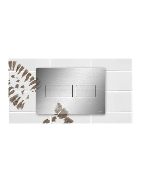 Przycisk spłukujący do WC Tece SOLID srebrny 9240434