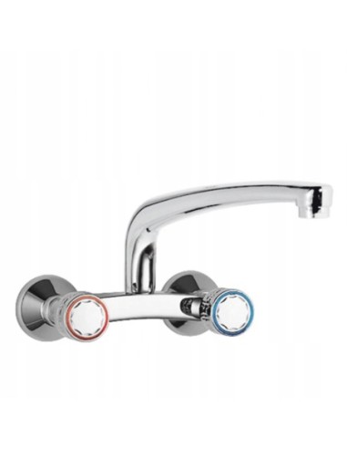 Bateria kuchenna ścienna TRES Cocina srebrny 123317