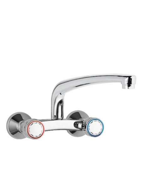 Bateria kuchenna ścienna TRES Cocina srebrny 123317