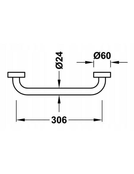 TRES Accesorios Banyo Uchwyt do wanny 134184OR