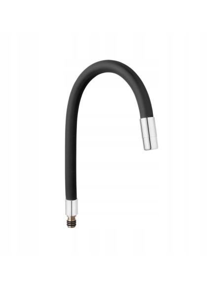 Wylewka do baterii zlewozmywakowej Ferro Elastico W100B-B czarna