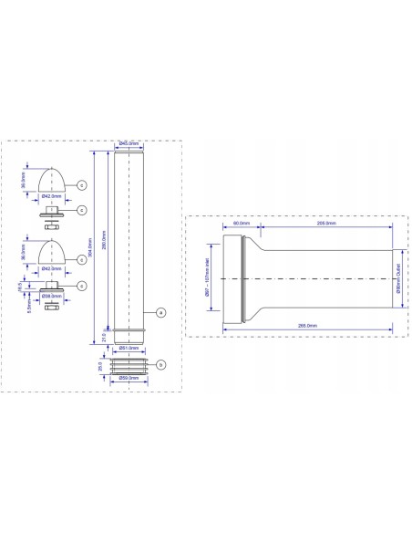 Zestaw montażowy do spłuczek podtynkowych Mcalpine FPKIT-2