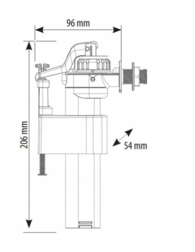 Zawór pływakowy Siamp 1/2'' BRIO 751-1/2M