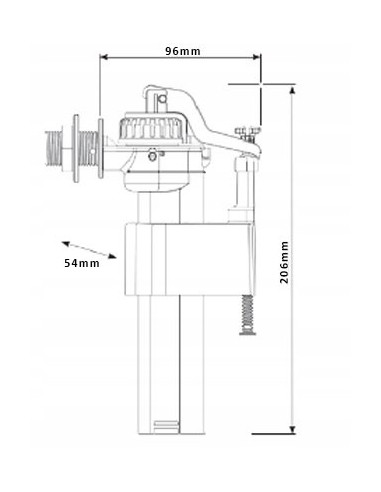 Zawór napełniający Siamp 1/2'' 751-1/2P BRIO 751-1/2P