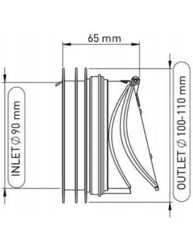 Bariera McAlpine blokada klapa antyszczurowa ARB-1