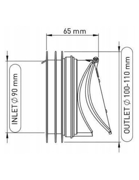 Bariera McAlpine blokada klapa antyszczurowa ARB-1