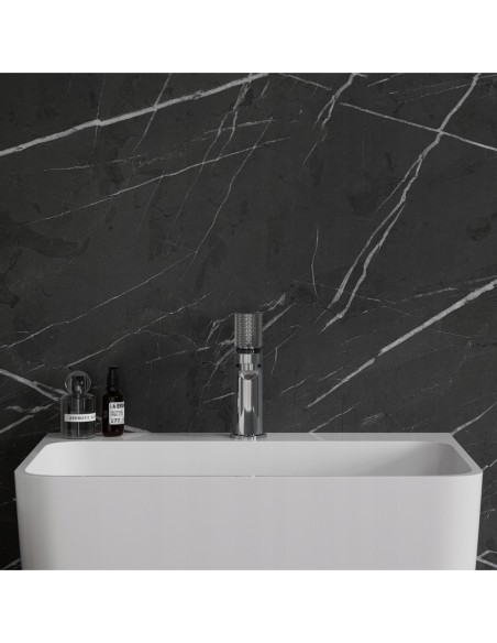 Bateria umywalkowa stojąca Omnires Contour srebrny CT8010CR