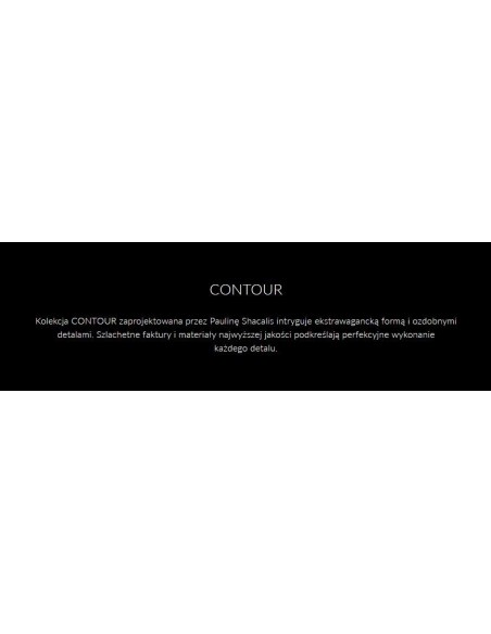 Bateria umywalkowa stojąca Omnires Contour srebrny CT8010CR