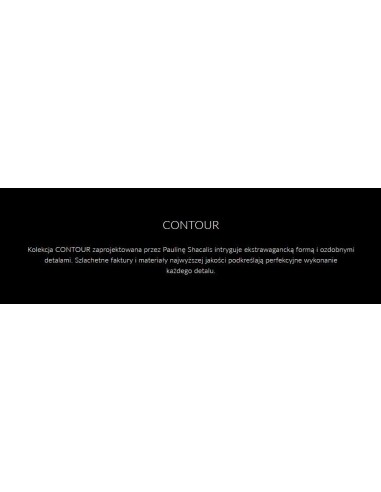 Bateria umywalkowa stojąca Omnires Contour czarny CT8010AT