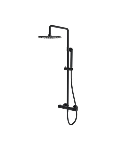 Termostatyczny system prysznicowy Omnires antracyt szczotkowany CT8044AT