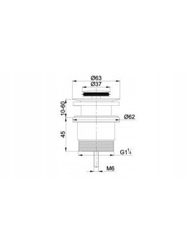 KOREK KLIK-KLAK CHROM OMNIRES A47CR