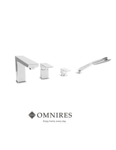 bateria wannowa 4-otworowa Omnires Parma chrom PM7432CR