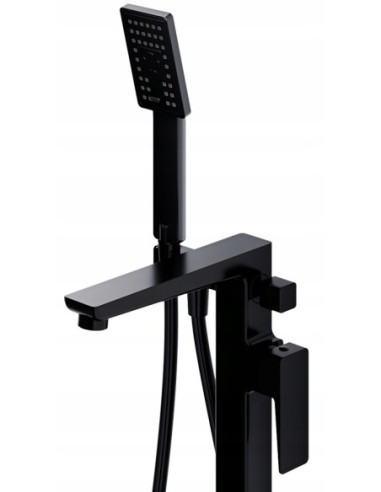 Bateria wannowa wolnostojąca Omnires Parma czarny mat PM7433BL