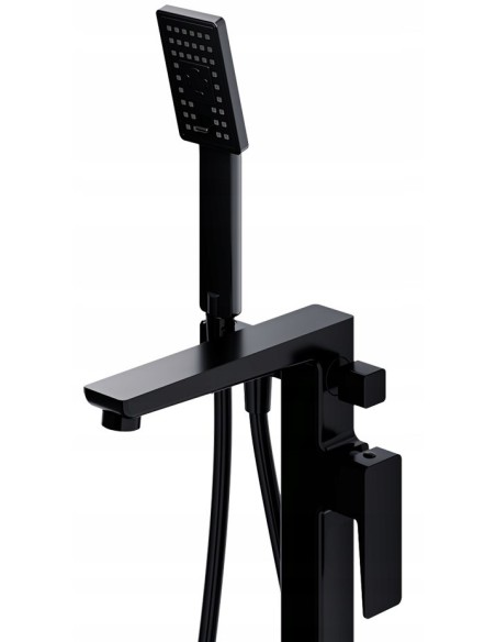 Bateria wannowa wolnostojąca Omnires Parma czarny mat PM7433BL