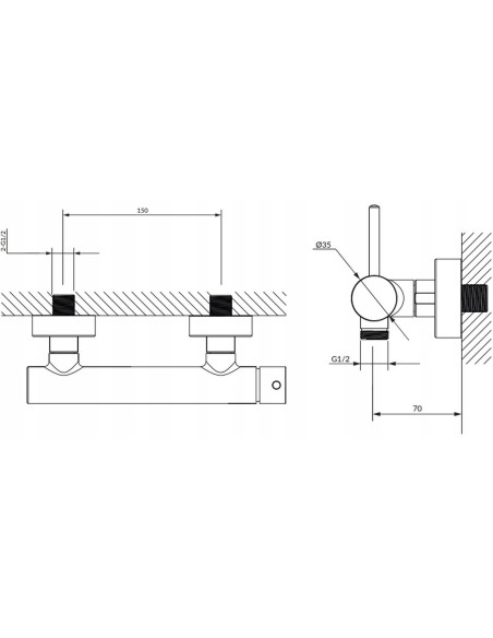 Bateria prysznicowa Omnires złoty Y1240GL