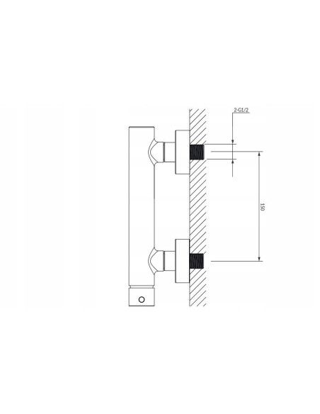 Bateria prysznicowa Omnires chrom Y1240CR
