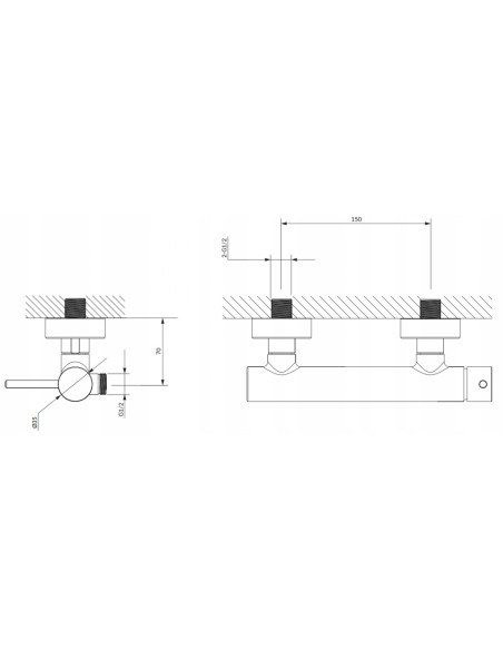 Bateria prysznicowa Omnires chrom Y1240CR