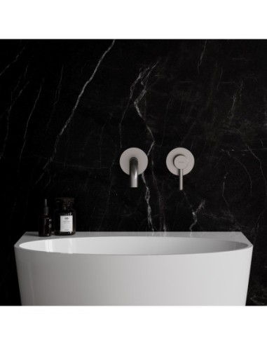 Bateria umywalkowa podtynkowa Omnires srebrny Y1215HNI