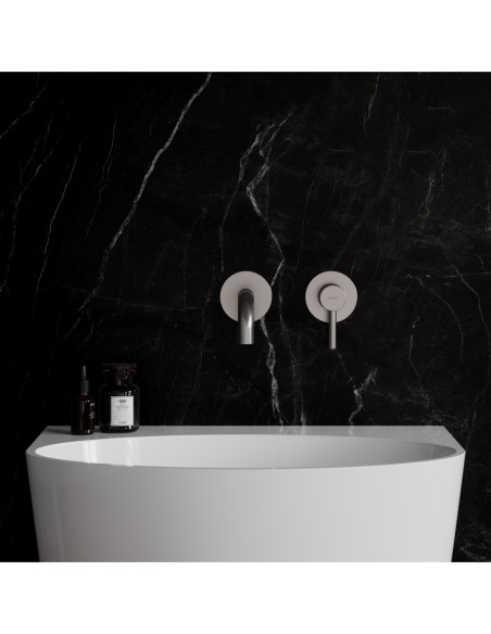 Bateria umywalkowa podtynkowa Omnires srebrny Y1215HNI