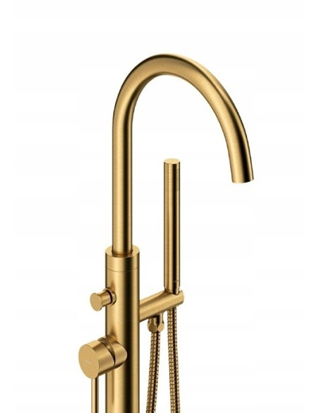 Bateria wannowa wolnostojąca Omnires złoty szczotkowany Y1233GLB