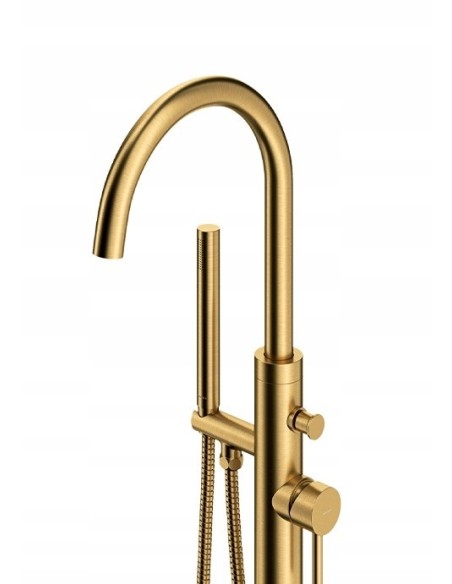 Bateria wannowa wolnostojąca Omnires złoty szczotkowany Y1233GLB