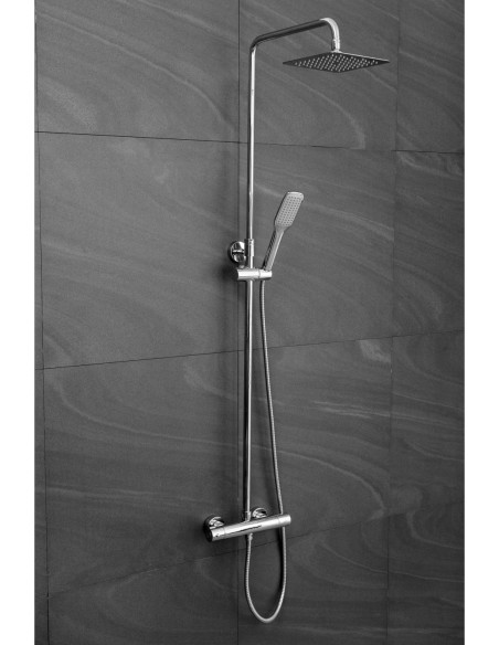 Zestaw prysznicowy natynkowy termostatyczny Omnires Uni Y1244X-6-KCR